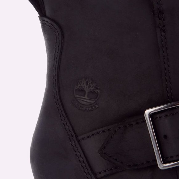 Women's Graceyn Waterproof Leather Biker Boots - Picture 4 of 4